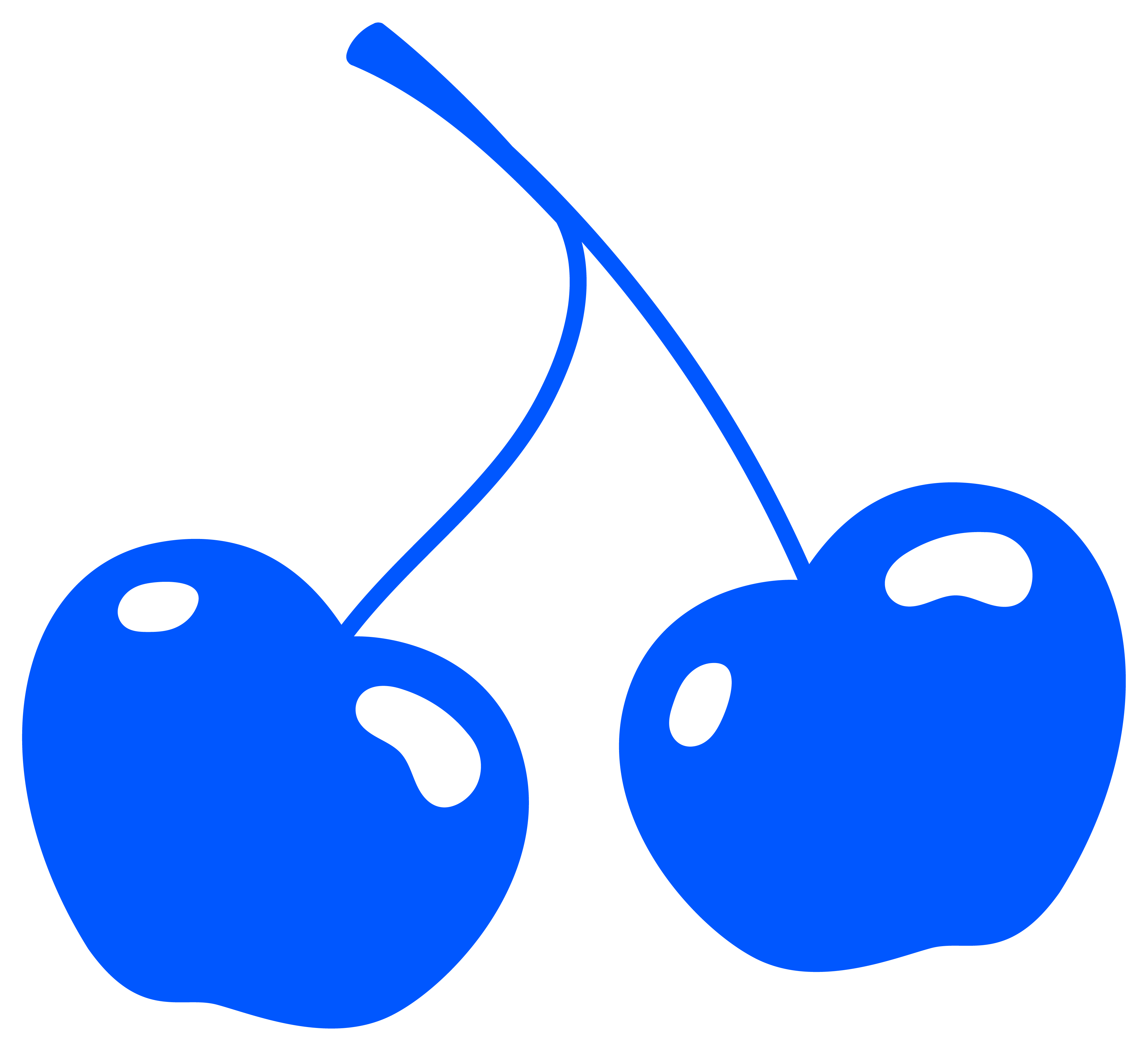 Blue cherries